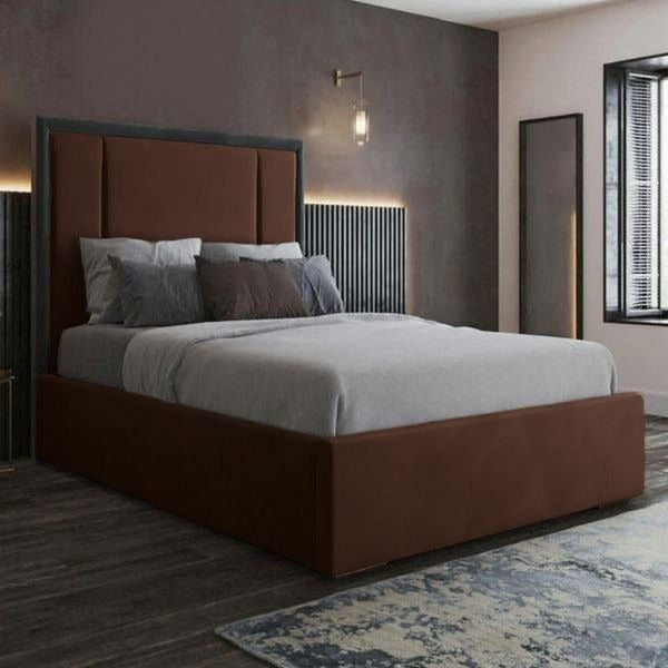 Balenciaga Plain Bed Frame With Optional Storage and Mattress