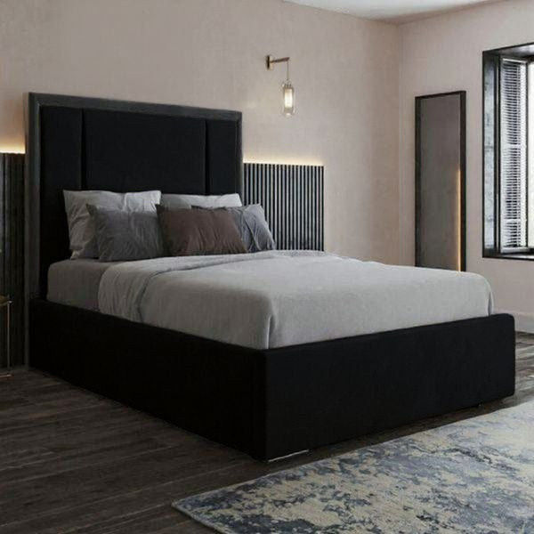 Balenciaga Plain Bed Frame With Storage and Mattress