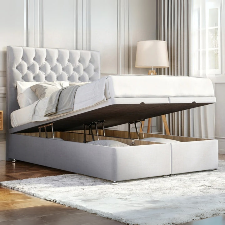 Oxford Elegance Chesterfield Divan Bed With Divan Ottoman Storage