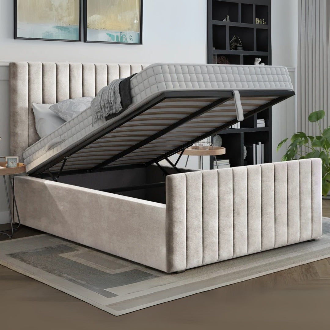 Vellore Linear Dream Bed With Optional Storage and Mattress