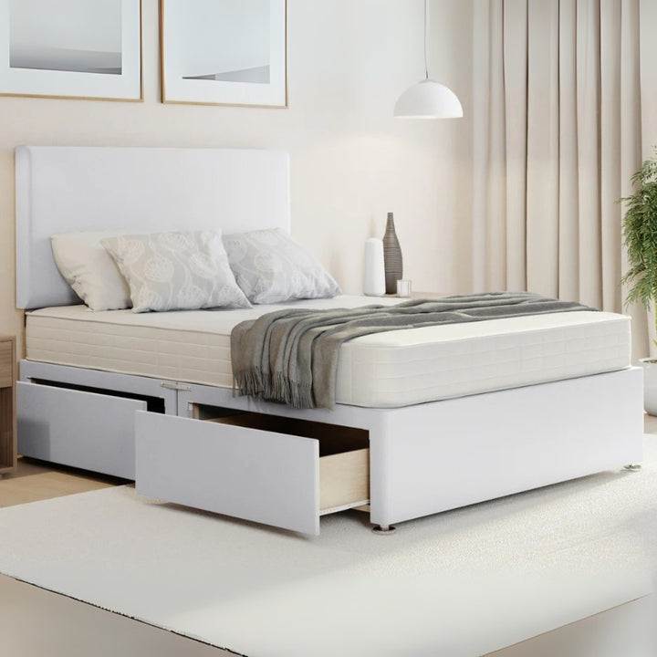 Zenora Plain Divan Bed With Side Drawers