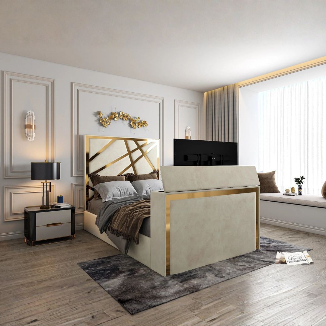 smart tv bed frame